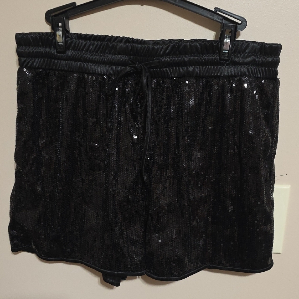 Black Sequin Women’s Shorts - Brand Unknown